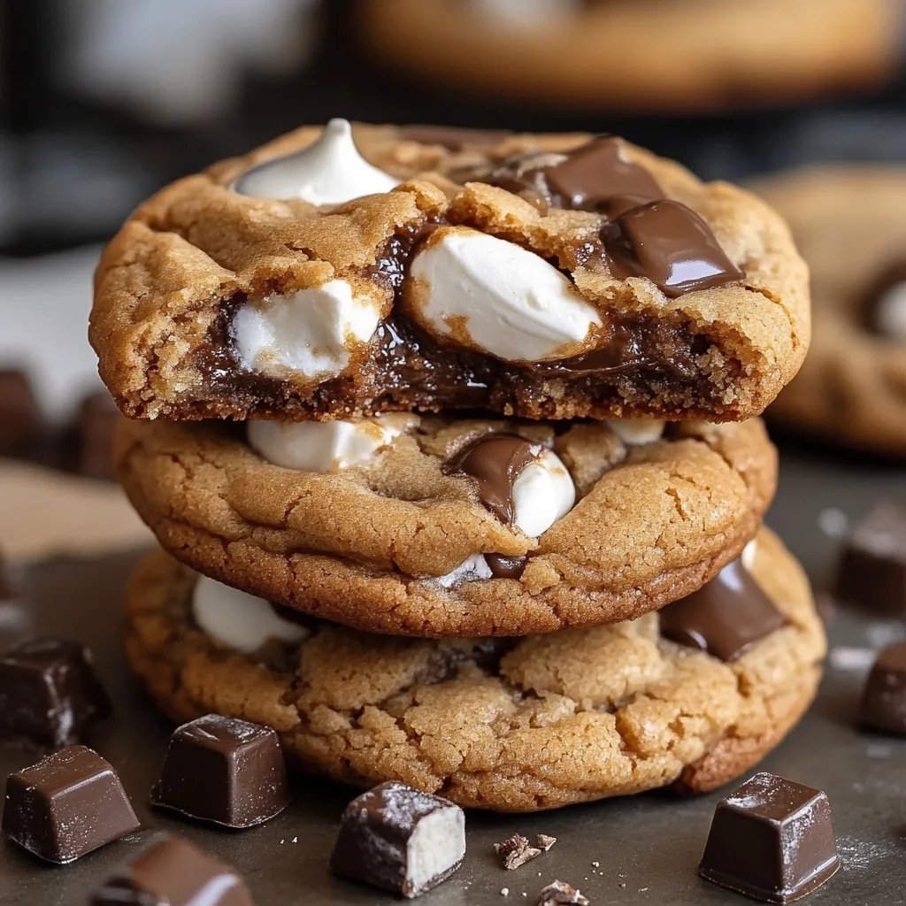 S'mores Stuffed Cookies Rezept