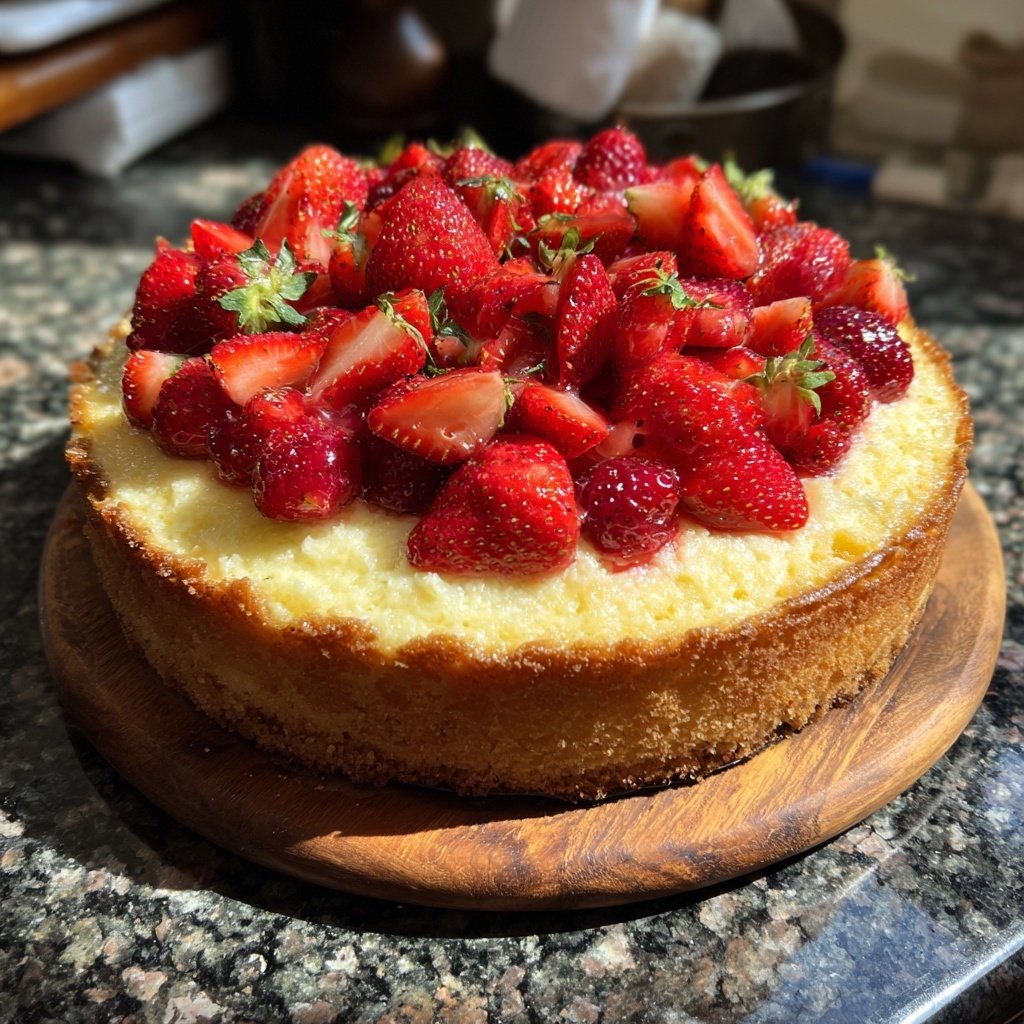 Erdbeer Kuchen Mit Beerenkranz