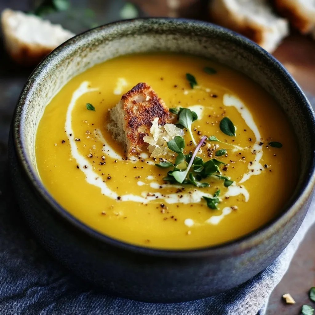 Kürbissuppe mit Kokosmilch